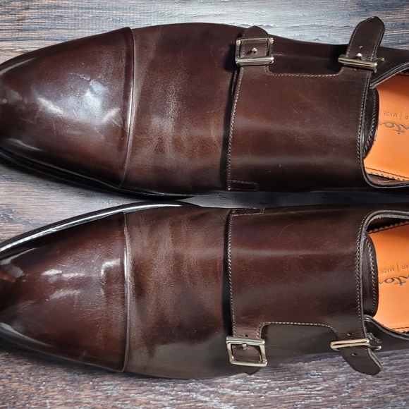 Santoni double monk size 11.5 NWT - Picture 5 of 12